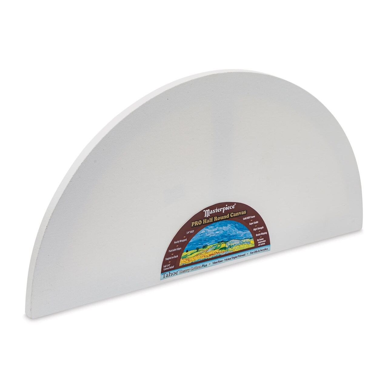 Masterpiece Tahoe Cotton Canvas Shape - Half Round, 12" x 24"